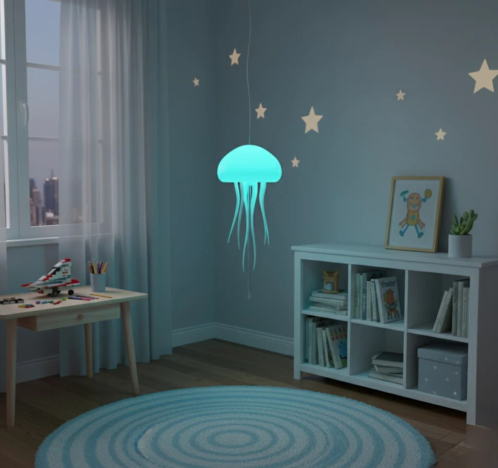 Jelly fish lamp
