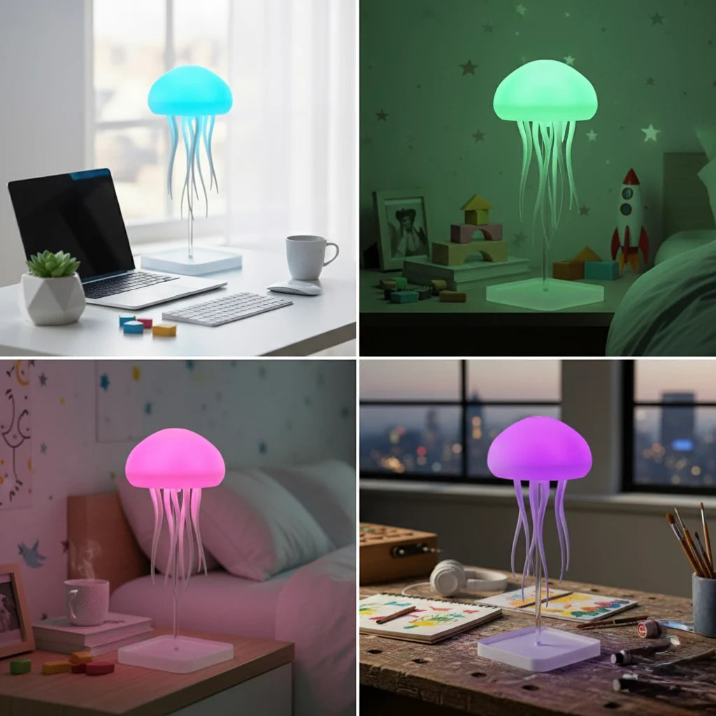 Jelly fish lamp